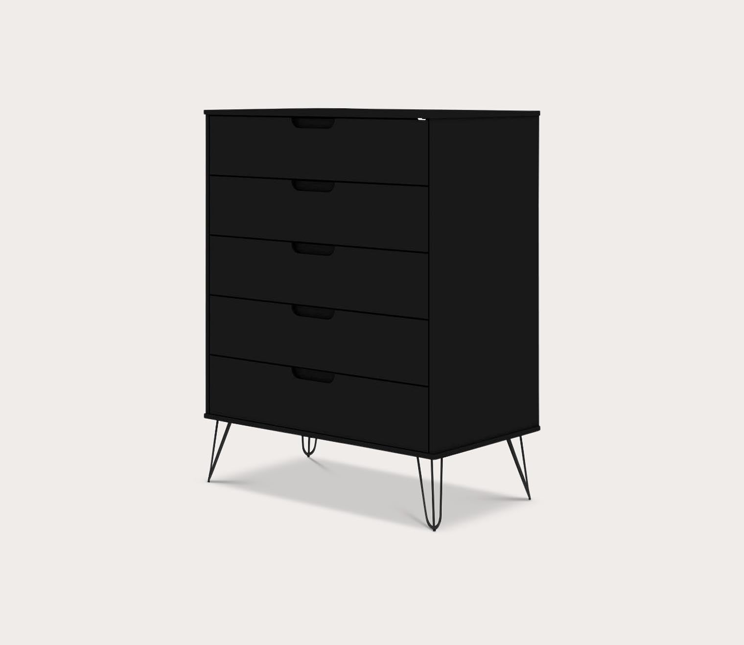 Rockefeller 5-Drawer Tall Dresser by Manhattan Comfort