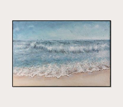 Rolling Tide Hand Painted Canvas by Uttermost