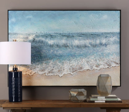 Rolling Tide Hand Painted Canvas by Uttermost