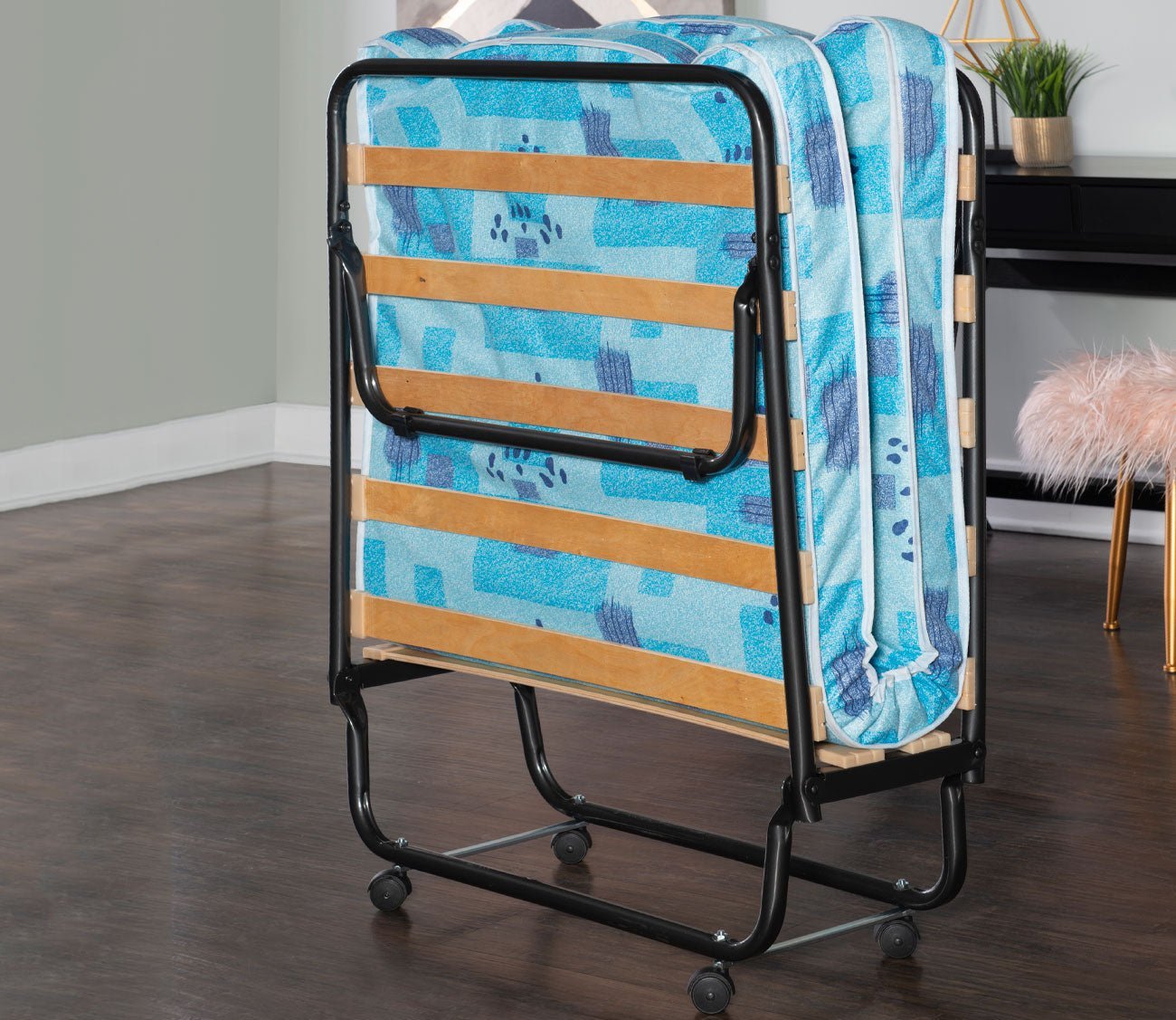 Roma Folding Bed with Mattress by Linon