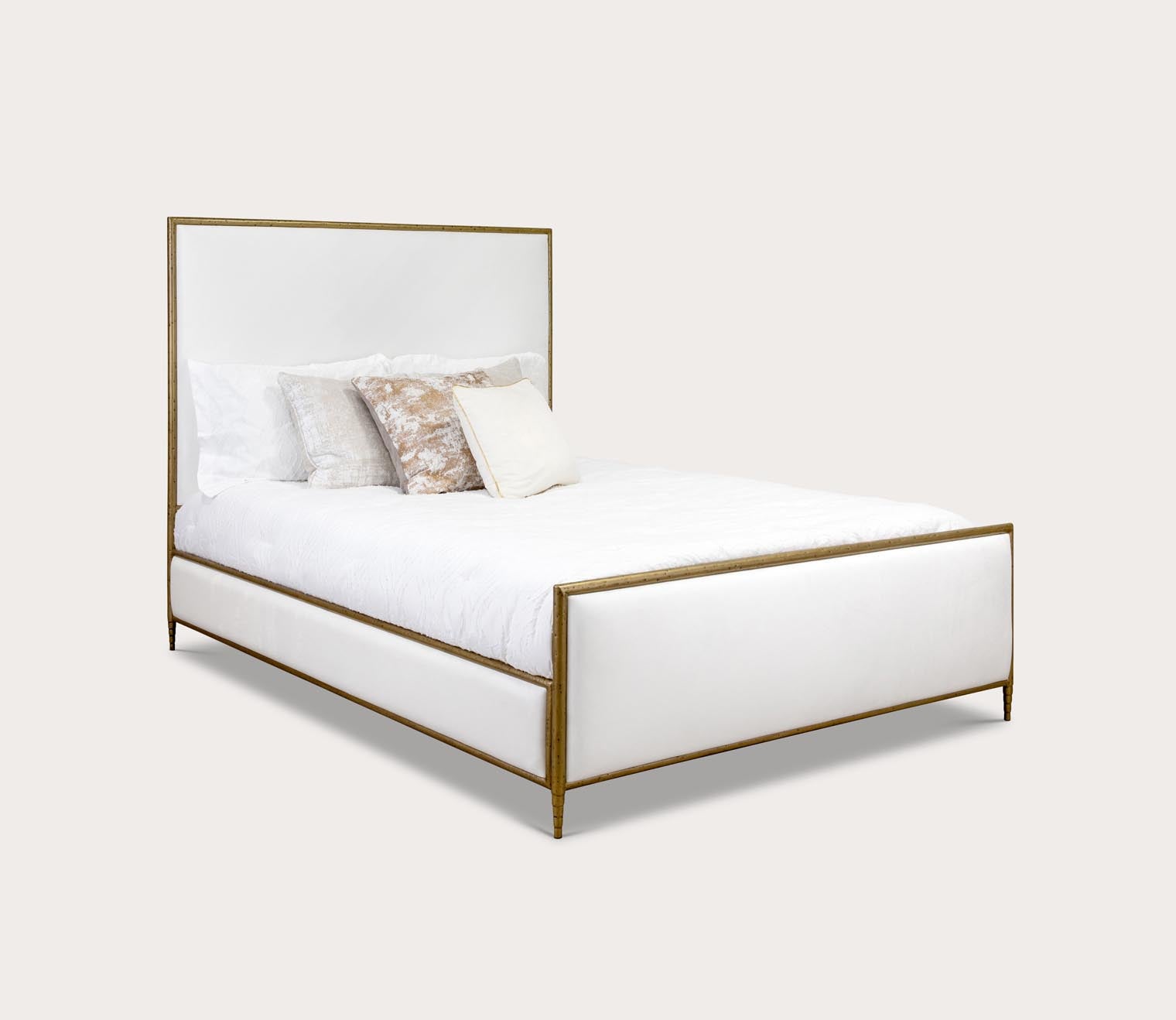 Royce Upholstered Iron Bed by Wesley Allen