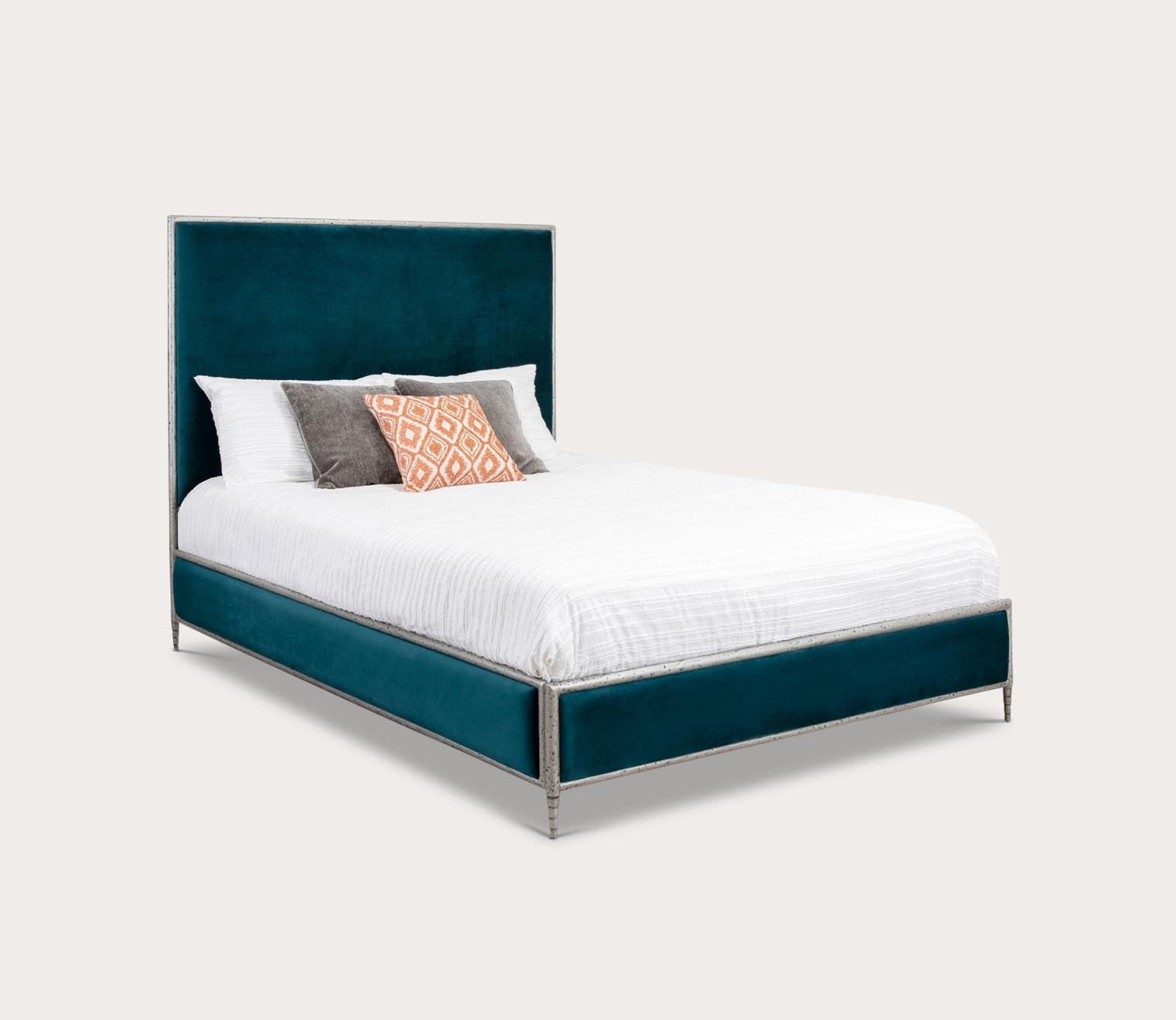 Royce Upholstered Iron Bed by Wesley Allen