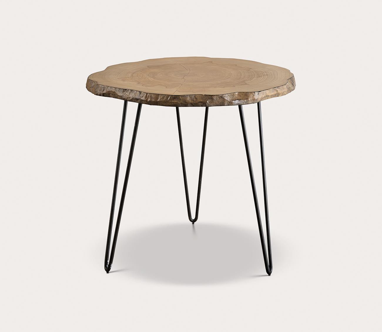 Runay Wood Slab Side Table by Uttermost