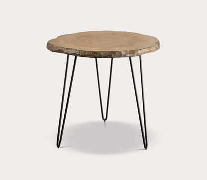 Runay Wood Slab Side Table by Uttermost