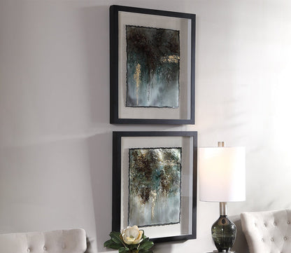 Rustic Patina Framed Prints Set of 2 by Uttermost