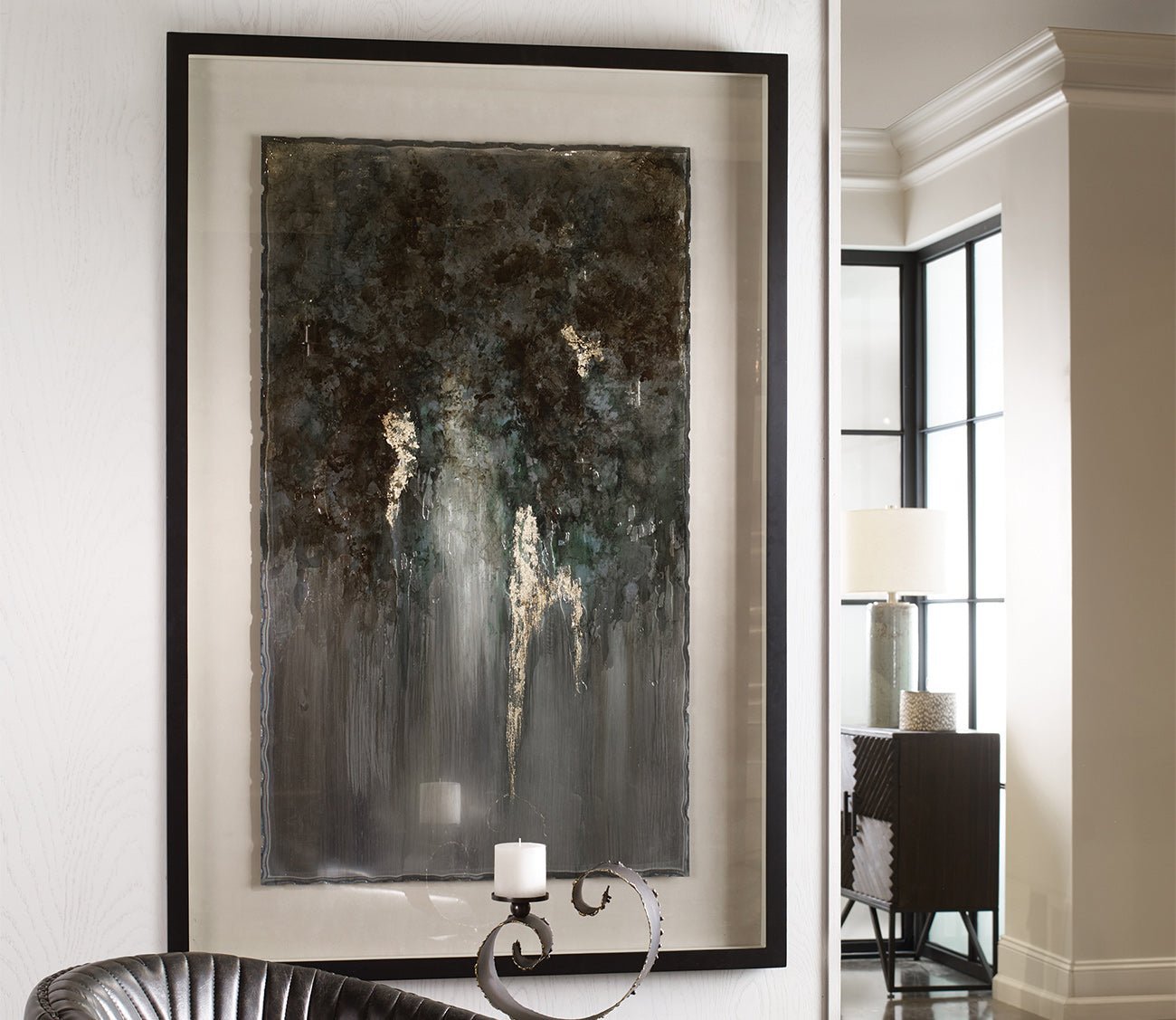 Rustic Patina Grande Framed Print