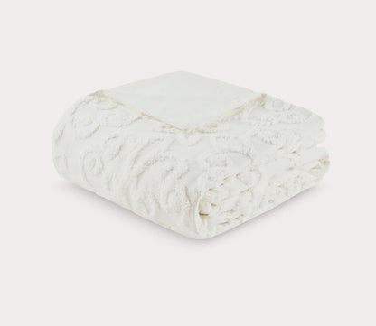 Sabrina Tufted Cotton Chenille 3-Piece Duvet Cover Set by Madison Park