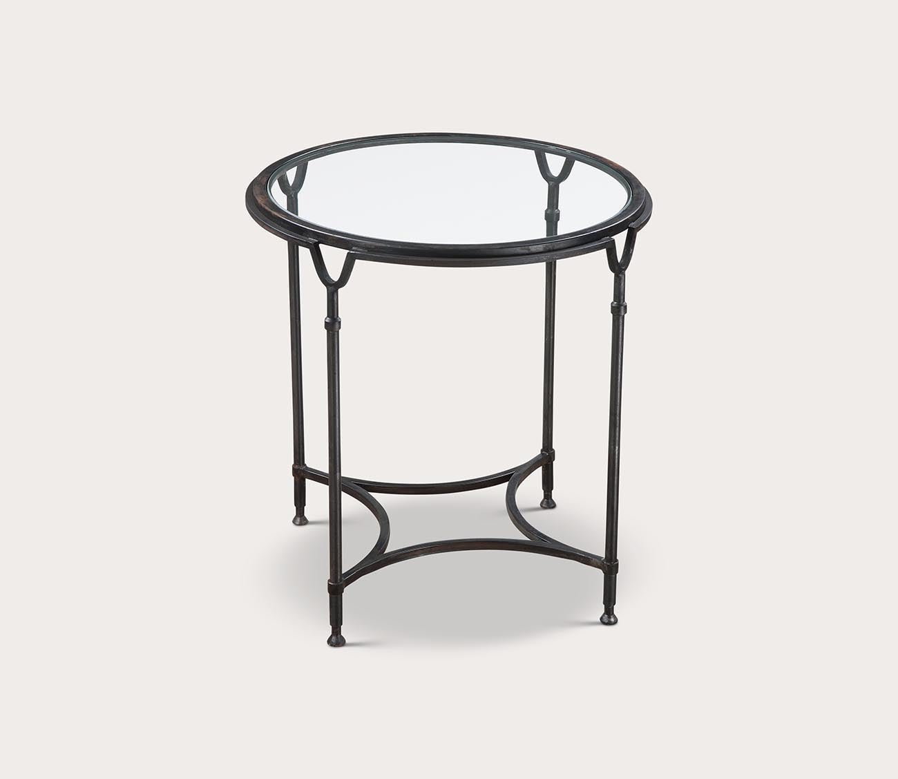 Samson Glass Side Table by Uttermost