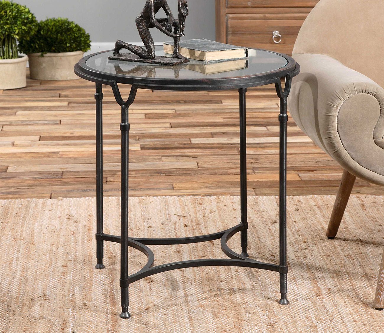Samson Glass Side Table
