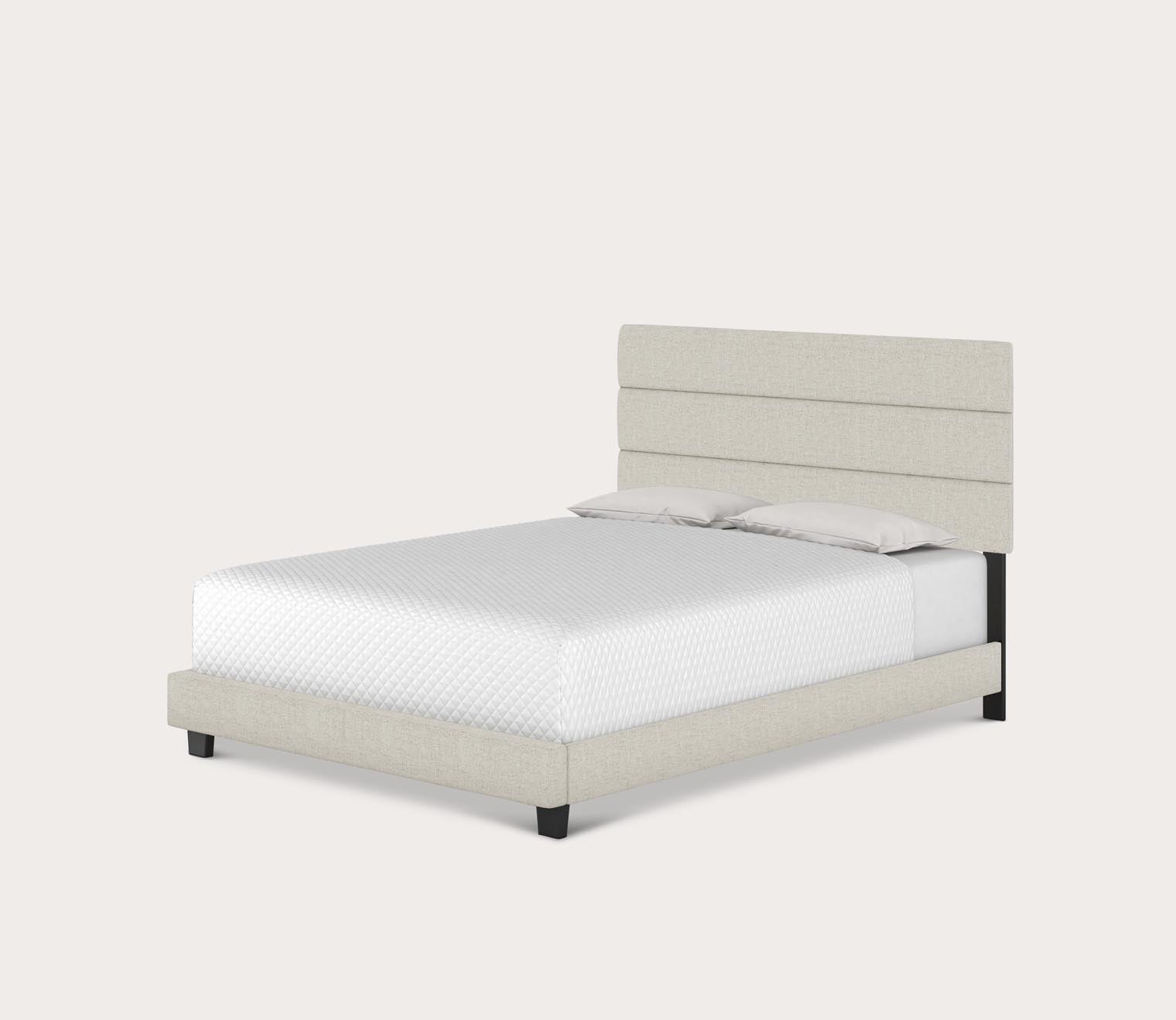 Sardinia Linen Fabric Upholstered Platform Bed by Arkotec