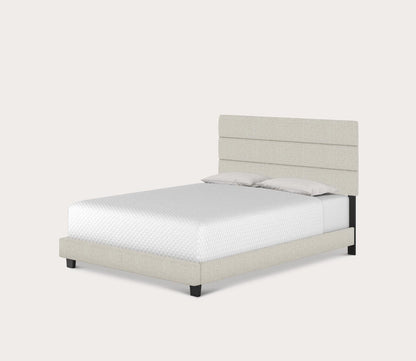 Sardinia Linen Fabric Upholstered Platform Bed by Arkotec