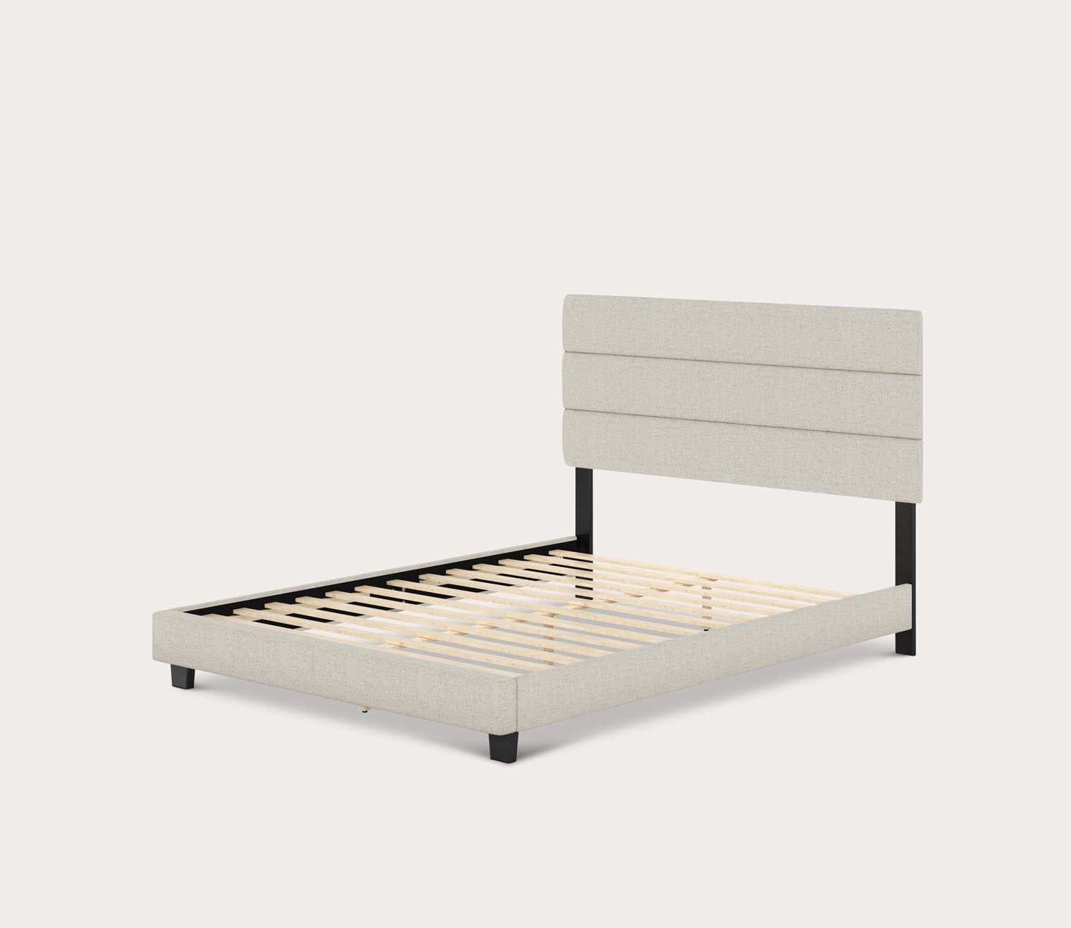 Sardinia Linen Fabric Upholstered Platform Bed by Arkotec