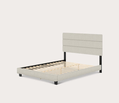 Sardinia Linen Fabric Upholstered Platform Bed by Arkotec