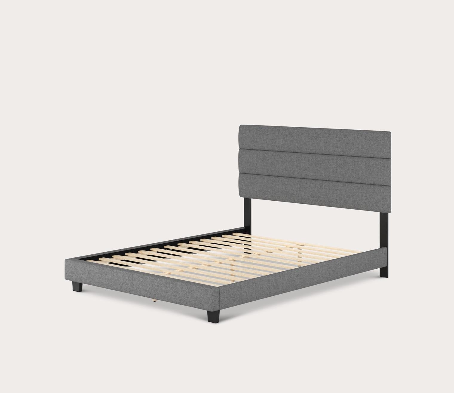 Sardinia Linen Fabric Upholstered Platform Bed by Arkotec
