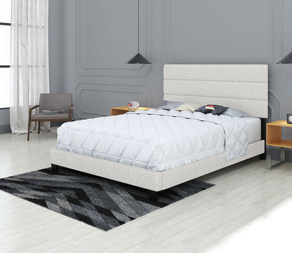 Sardinia Linen Fabric Upholstered Platform Bed by Arkotec