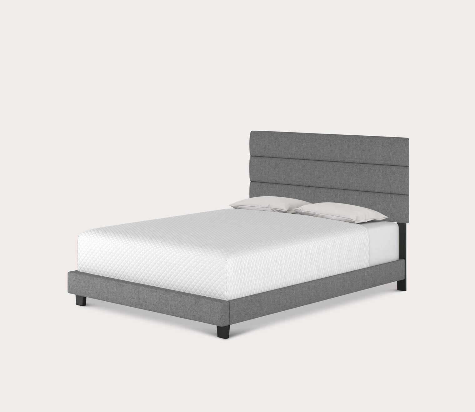 Sardinia Linen Fabric Upholstered Platform Bed by Arkotec