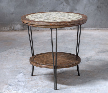 Saskia Round Side Table by Uttermost
