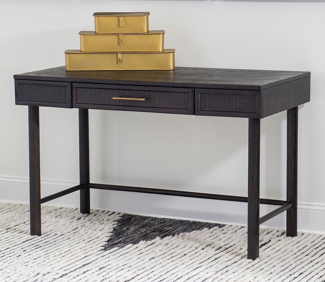 Sawyer Black Wood Dowel Desk