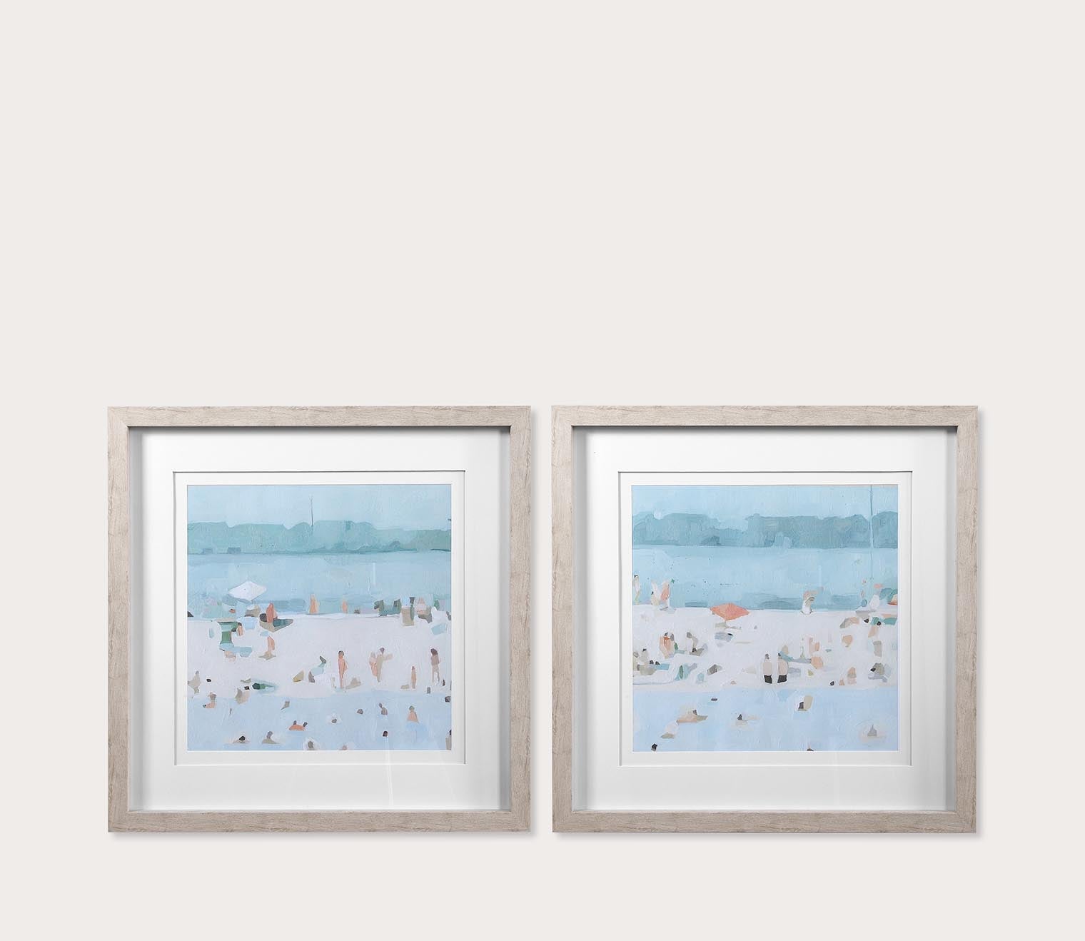 Sea Glass Sandbar Prints Set of 2 by Uttermost