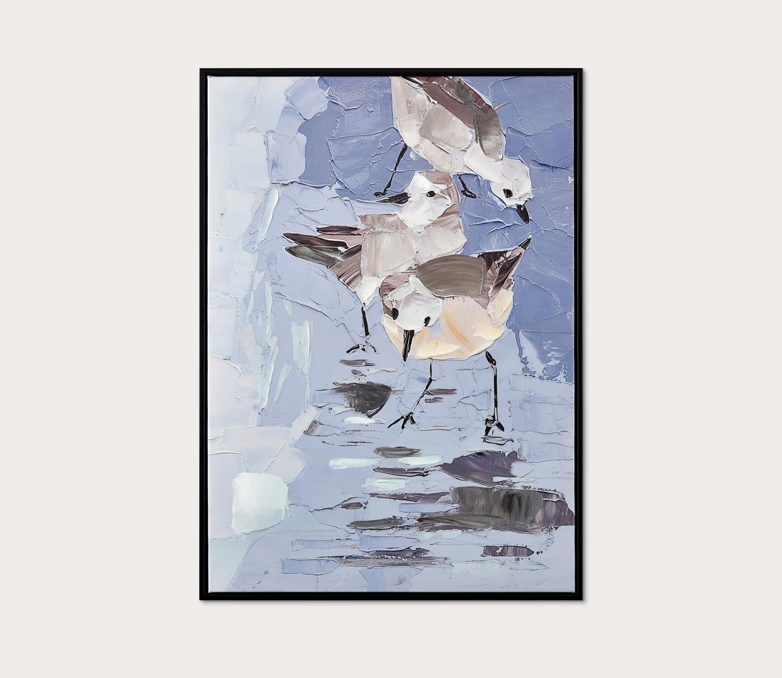 Seagull Abstract Framed Wall Art