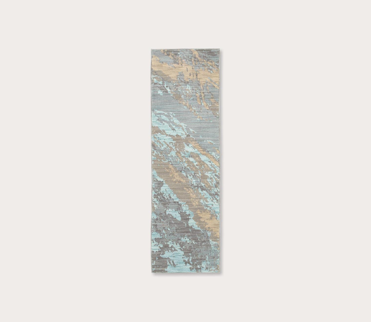Sedona Blue and Grey Abstract Area Rug by Oriental Weavers