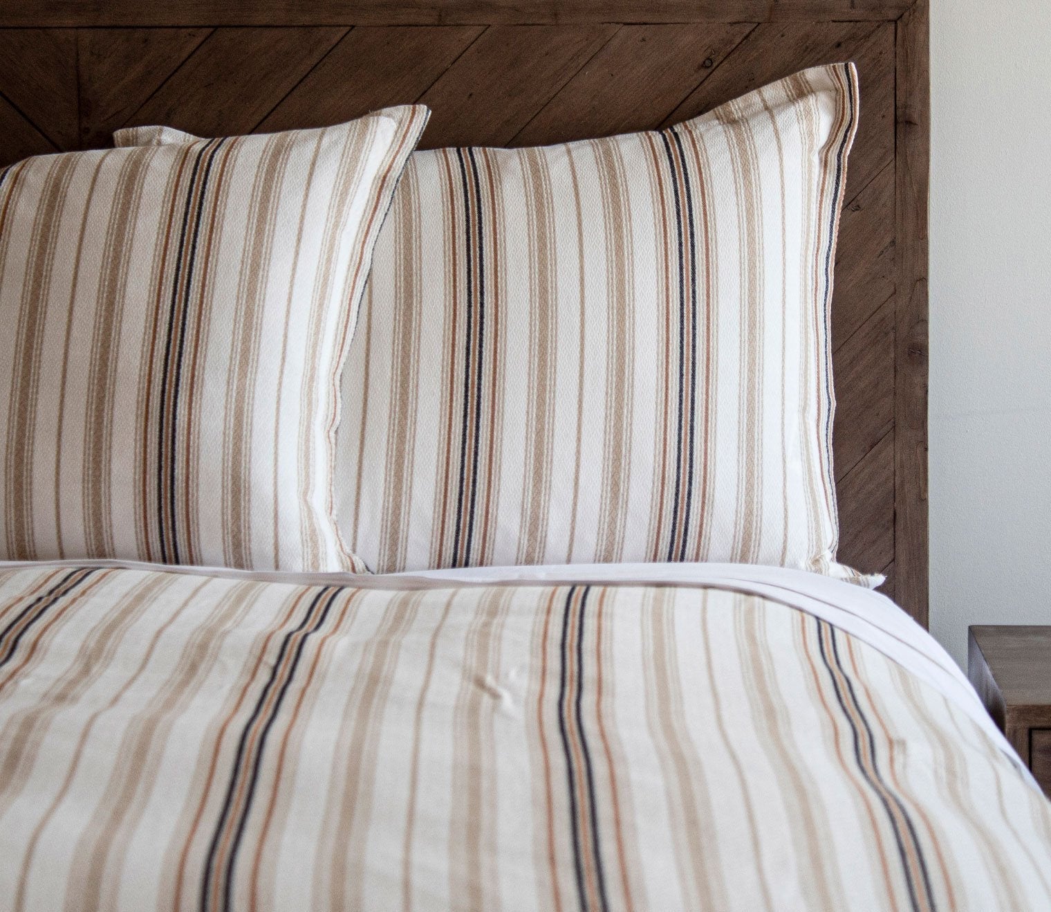 Sedona Cotton Stripe 3-Piece Duvet Cover Set