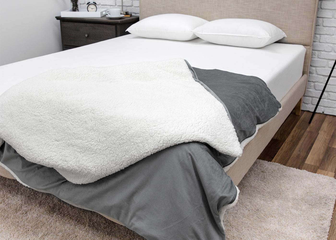 Serenity 15lb Plush Sherpa Weighted Blanket
