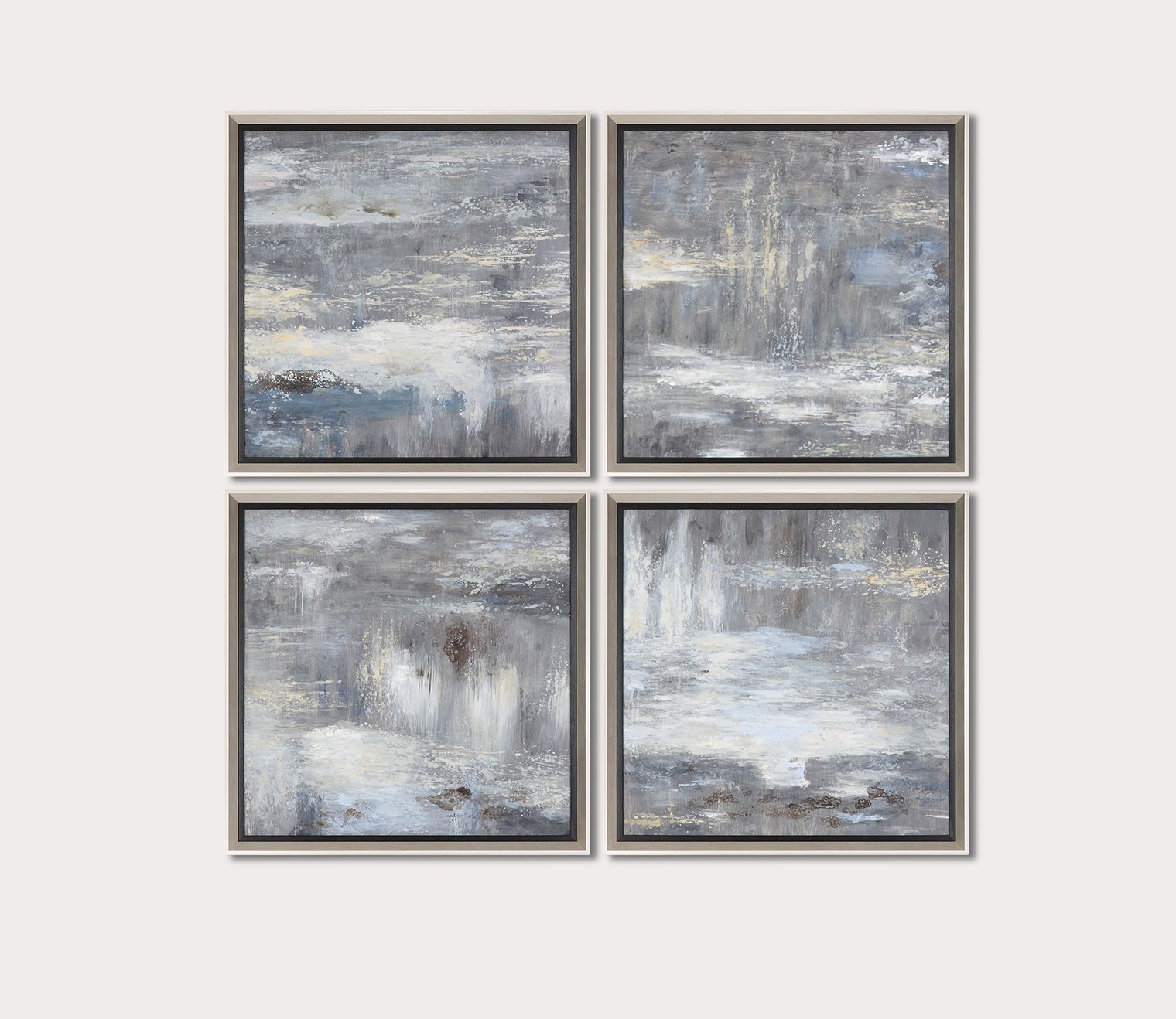 Shades of Gray Hand Painted Canvases