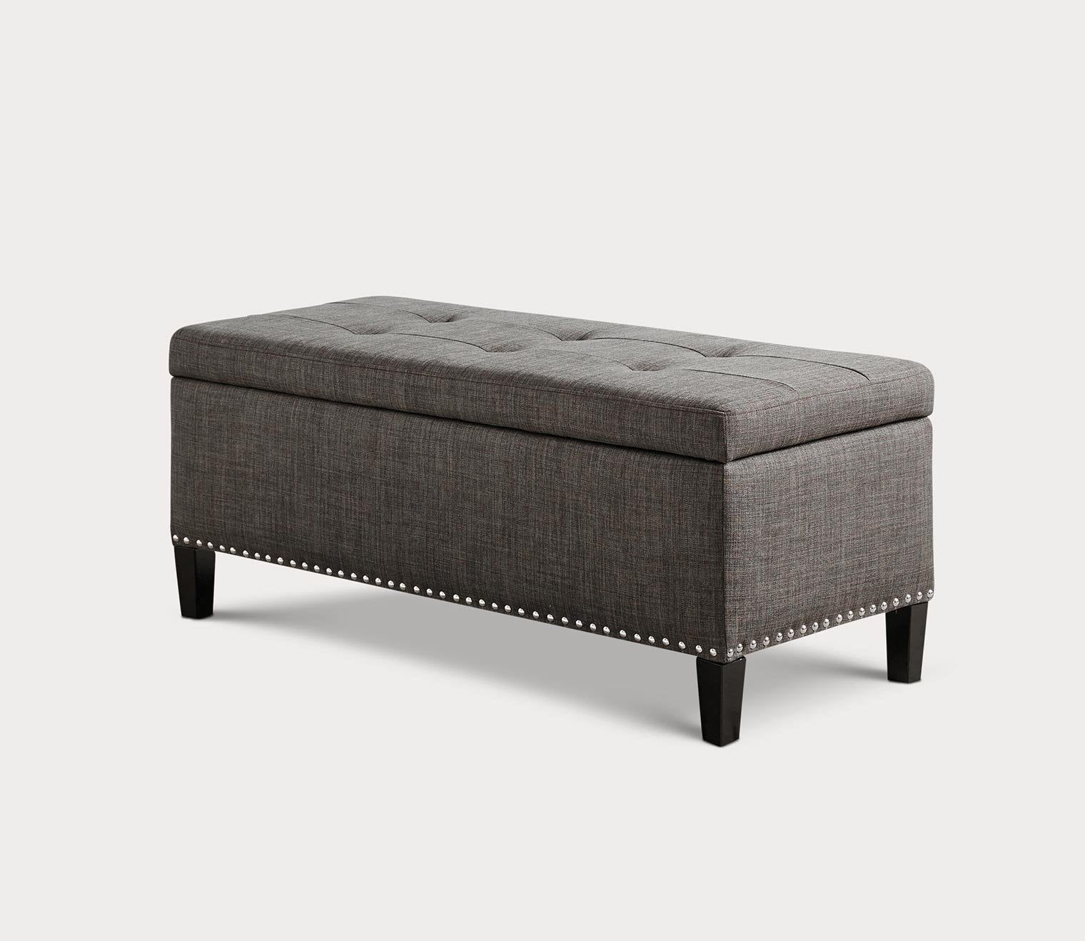 Shandra II Tufted Top Upholstered Storage Bench in 5 Colors by Madison Park