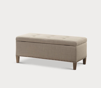 Shandra II Tufted Top Upholstered Storage Bench in 5 Colors by Madison Park