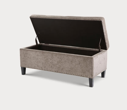 Shandra II Tufted Top Upholstered Storage Bench in 5 Colors by Madison Park