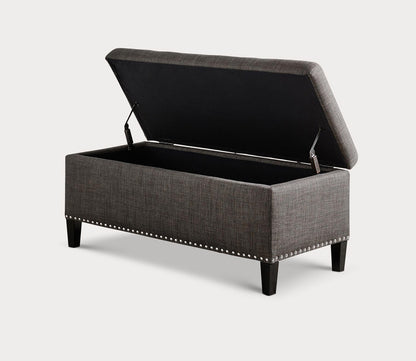Shandra II Tufted Top Upholstered Storage Bench in 5 Colors by Madison Park