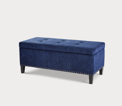 Shandra II Tufted Top Upholstered Storage Bench in 5 Colors by Madison Park