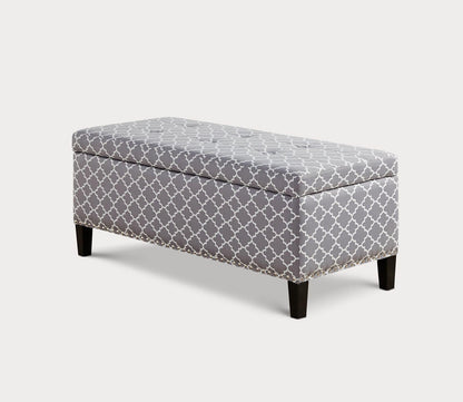 Shandra II Tufted Top Upholstered Storage Bench in 5 Colors by Madison Park