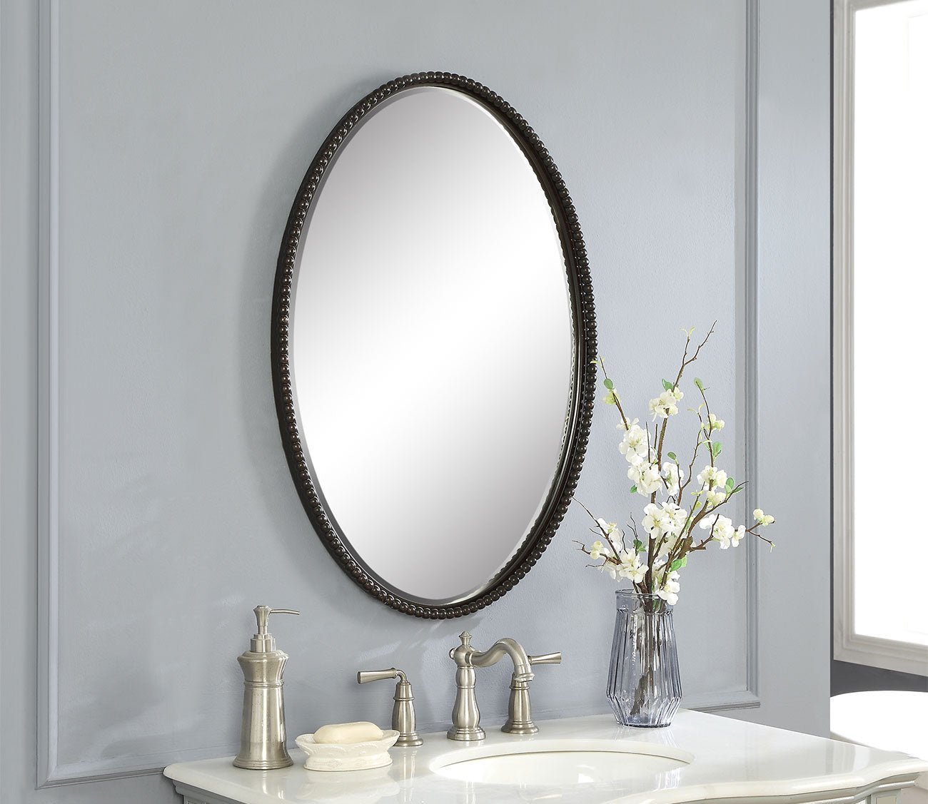 Sherise Oval Mirror by Uttermost