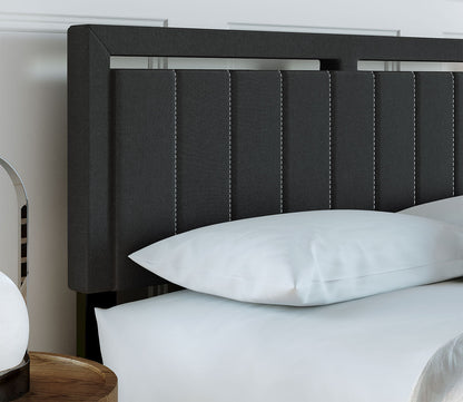 Shiloh Linen Fabric Upholstered Platform Bed by Arkotec