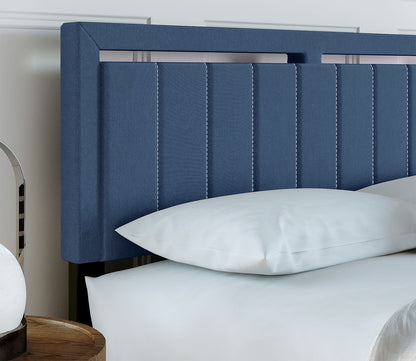 Shiloh Linen Fabric Upholstered Platform Bed by Arkotec