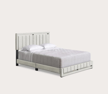 Shiloh Linen Fabric Upholstered Platform Bed by Arkotec