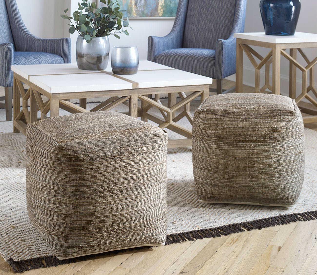 Shiro Beige Pouf