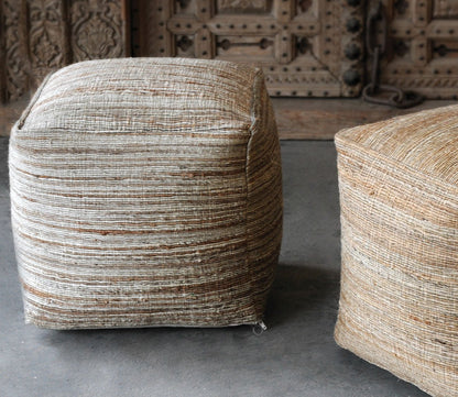 Shiro Beige Pouf by Uttermost