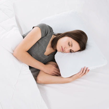 Shoulder Zoned Dough Bamboo Charcoal Pillow by Malouf