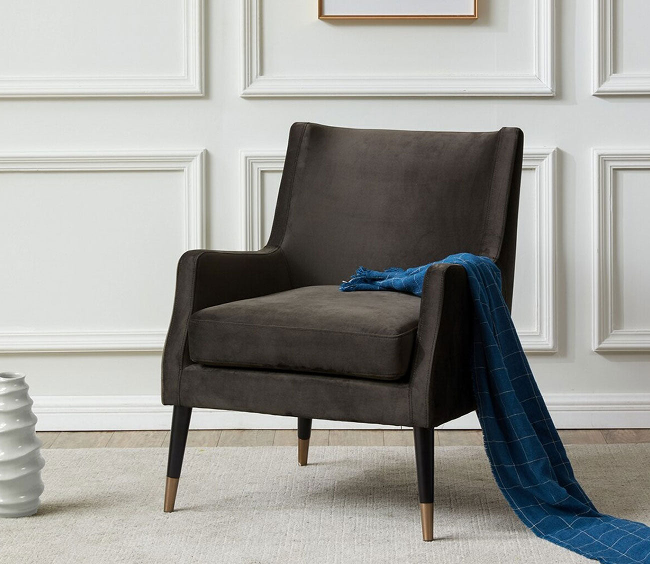 Sicily Velvet Upholstered Armchair