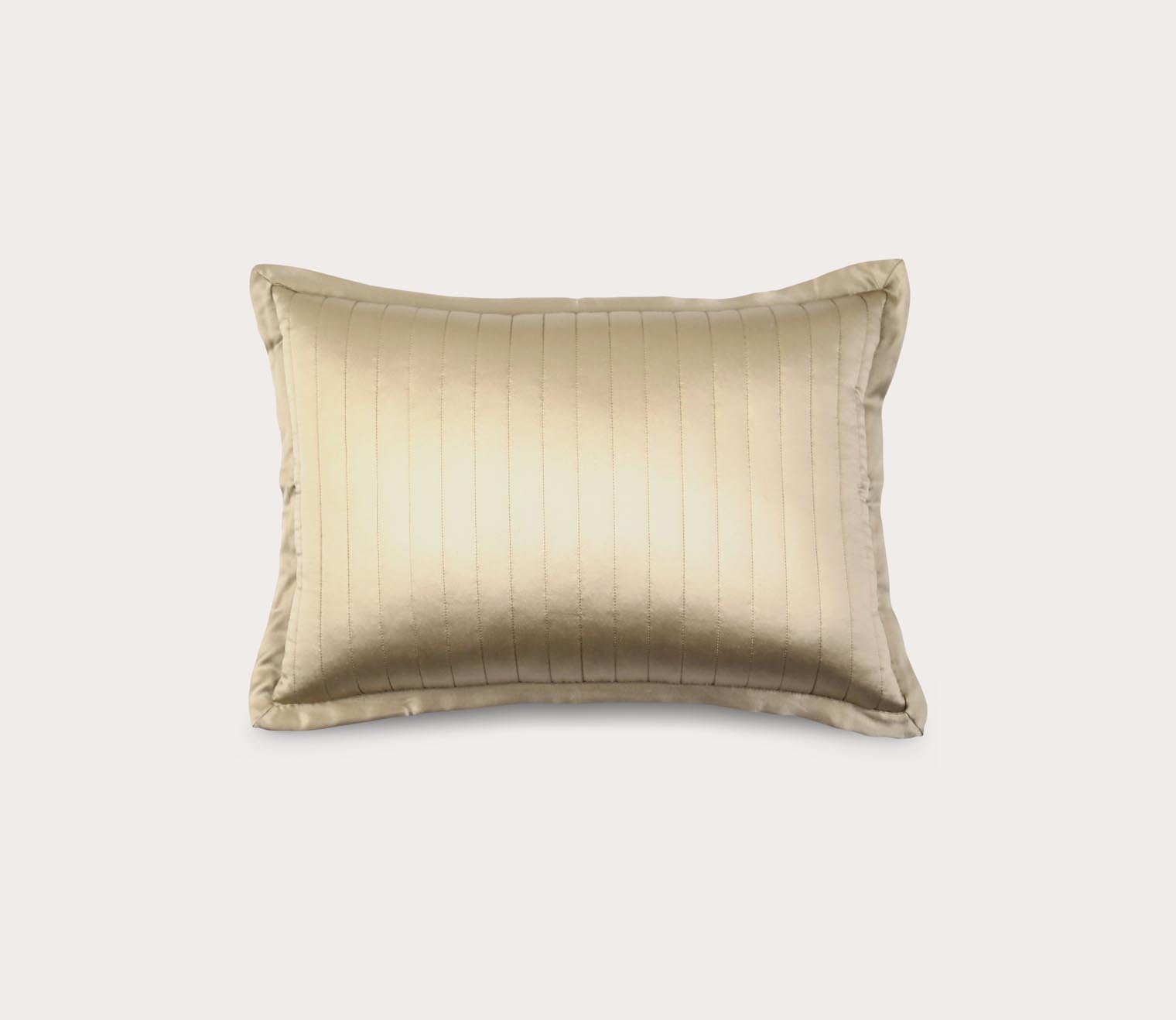 Silk Charmeuse Quilted Throw Pillow by Ann Gish