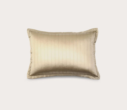 Silk Charmeuse Quilted Throw Pillow by Ann Gish