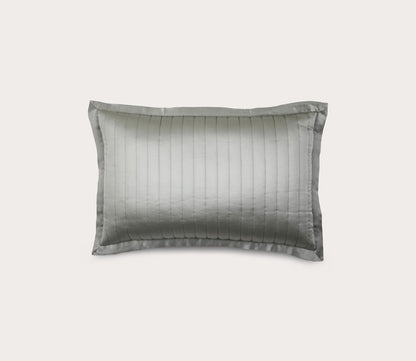 Silk Charmeuse Quilted Throw Pillow by Ann Gish