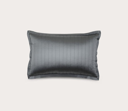 Silk Charmeuse Quilted Throw Pillow by Ann Gish