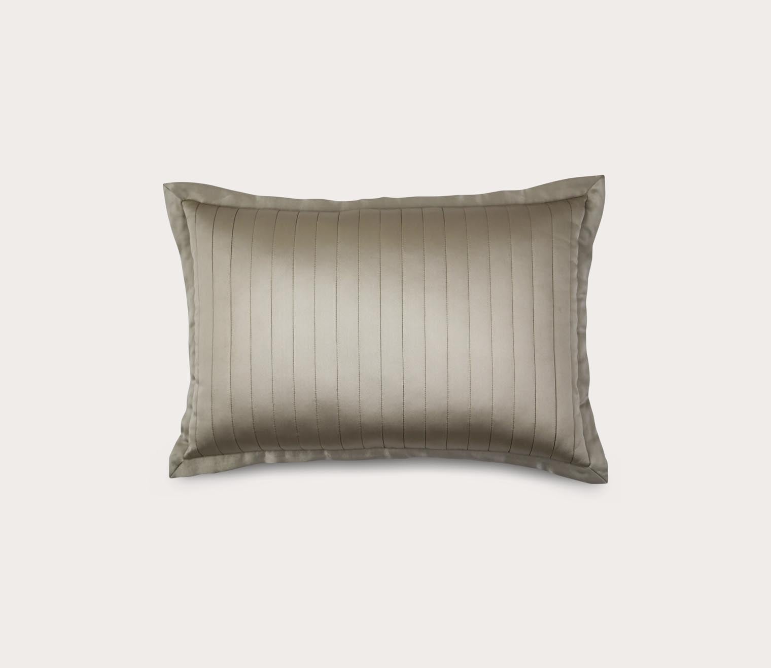 Silk Charmeuse Quilted Throw Pillow by Ann Gish
