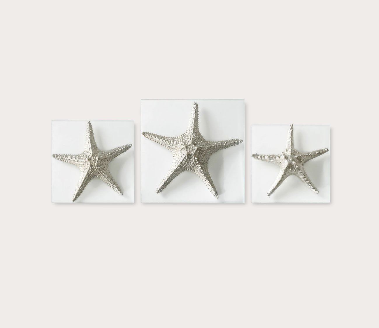 Silver Starfish Wall Art Set of 3 by Uttermost