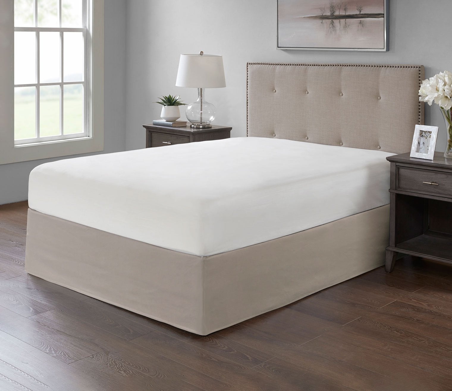 Simple Fit Wrap Around Adjustable Bedskirt by Madison Park