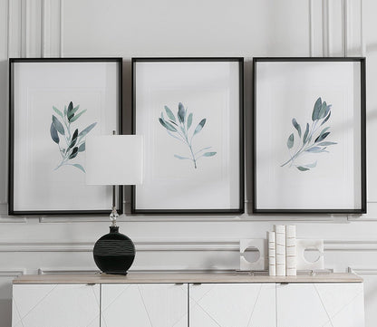 Simple Sage Framed Prints Set of 3 by Uttermost